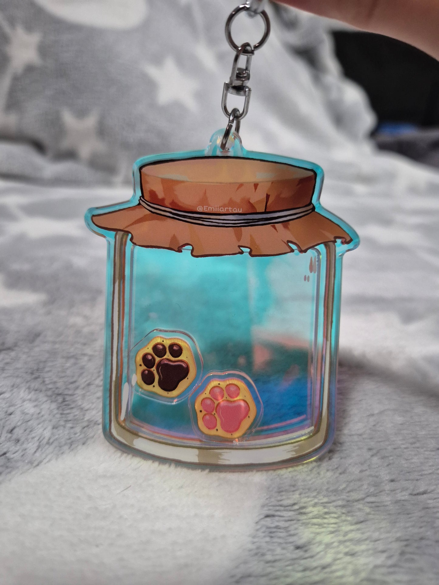 Paw cookie jar
