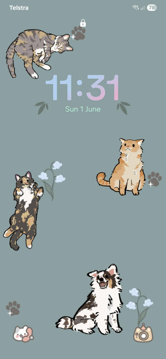 Custom pet wallpaper (digital)